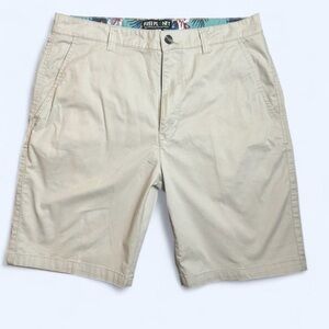 (Men’s shorts lot/4 shorts)Free Planet Men's Beige Flat Front Shorts